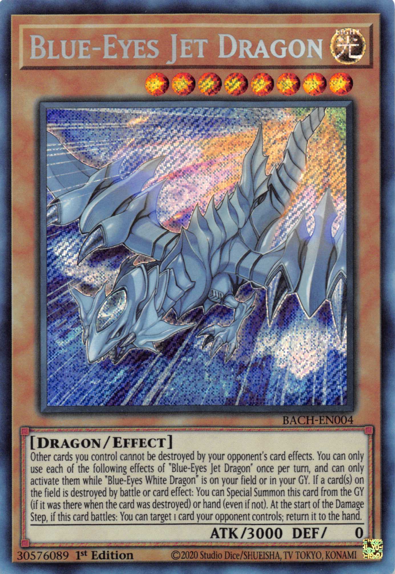 Blue-Eyes Jet Dragon [BACH-EN004] Starlight Rare | The Gaming-Verse