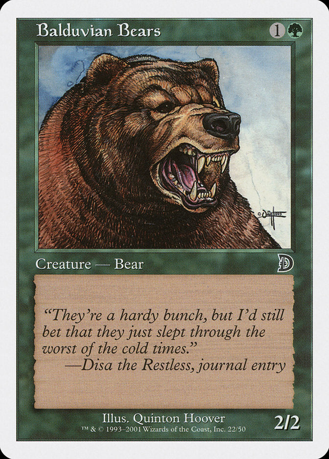 Balduvian Bears [Deckmasters] | The Gaming-Verse