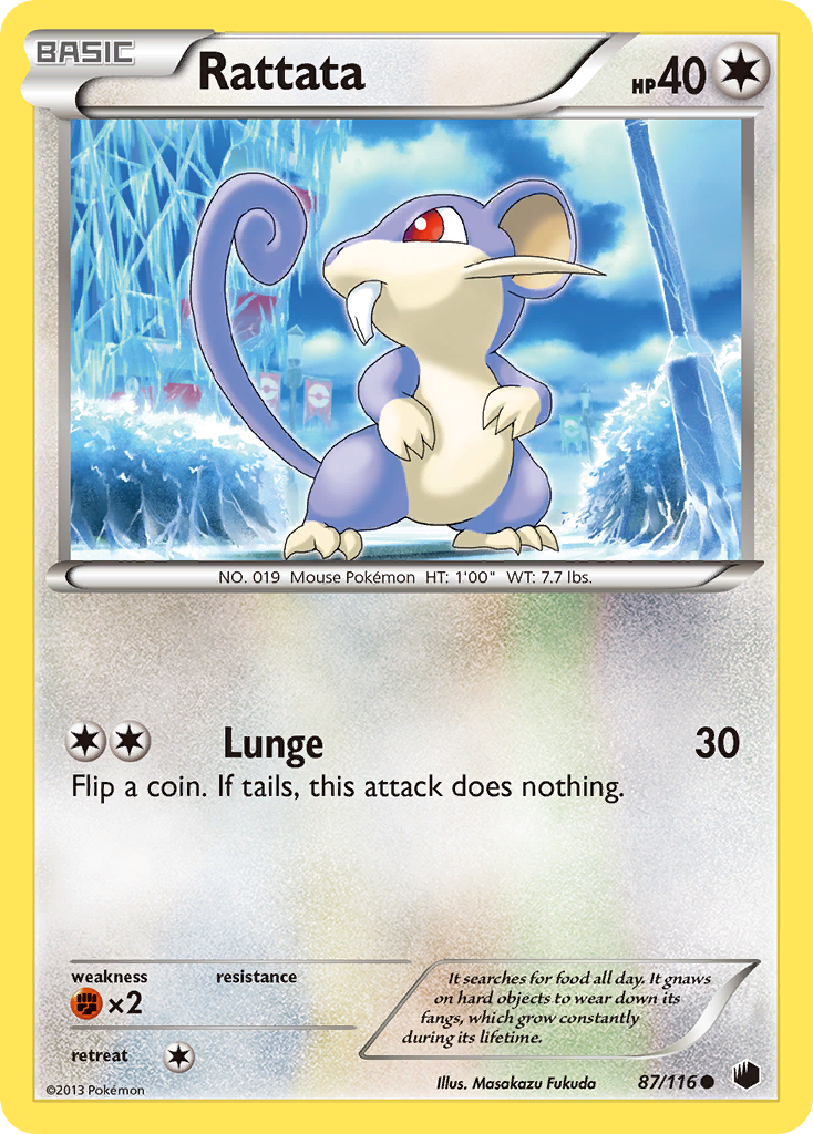 Rattata (87/116) [Black & White: Plasma Freeze] | The Gaming-Verse