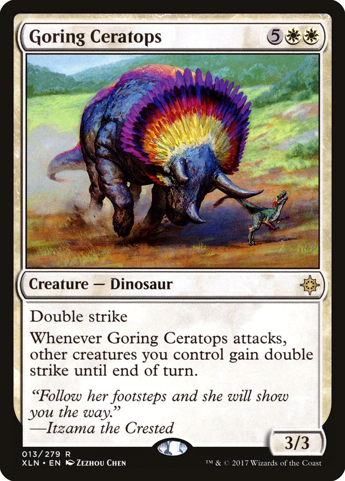 Goring Ceratops [Ixalan] | The Gaming-Verse
