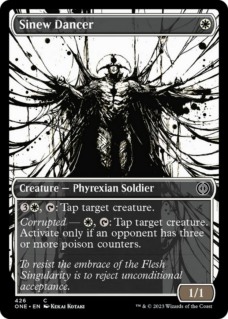 Sinew Dancer (Showcase Ichor Step-and-Compleat Foil) [Phyrexia: All Will Be One] | The Gaming-Verse