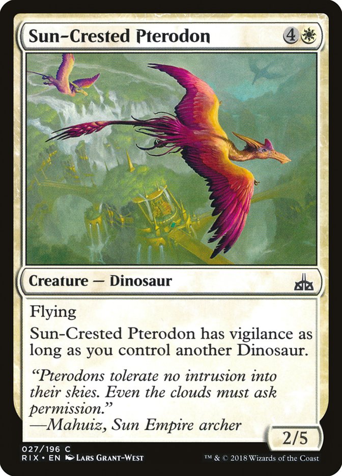 Sun-Crested Pterodon [Rivals of Ixalan] | The Gaming-Verse