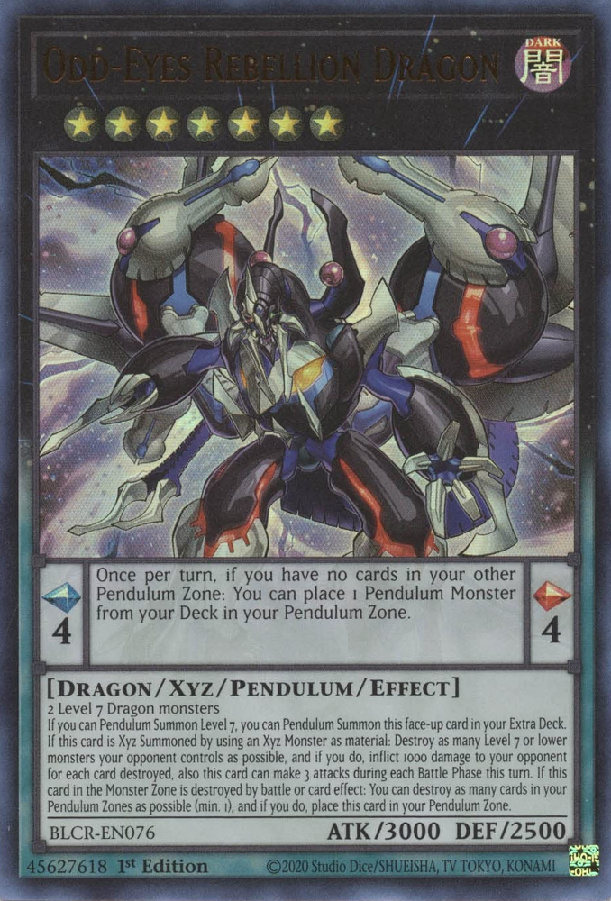 Odd-Eyes Rebellion Dragon [BLCR-EN076] Ultra Rare | The Gaming-Verse