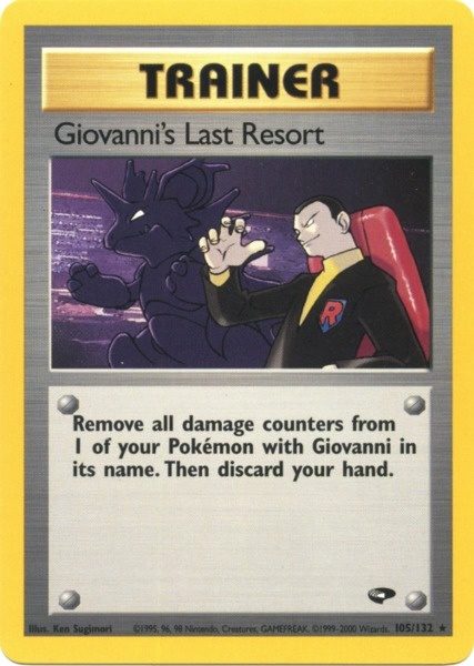 Giovanni's Last Resort (105/132) [Gym Challenge Unlimited] | The Gaming-Verse