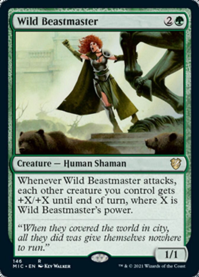 Wild Beastmaster [Innistrad: Midnight Hunt Commander] | The Gaming-Verse