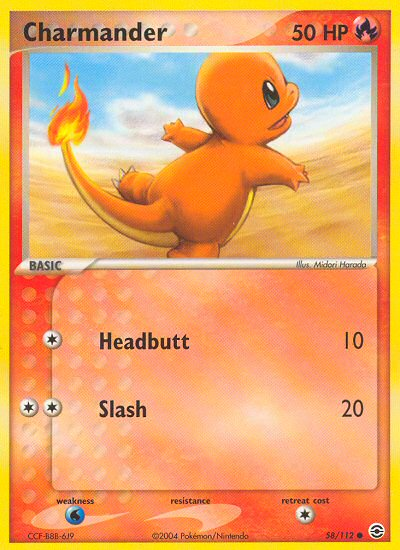 Charmander (58/112) [EX: FireRed & LeafGreen] | The Gaming-Verse