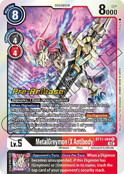 MetalGreymon (X Antibody) [BT11-069] [Dimensional Phase Pre-Release Promos] | The Gaming-Verse