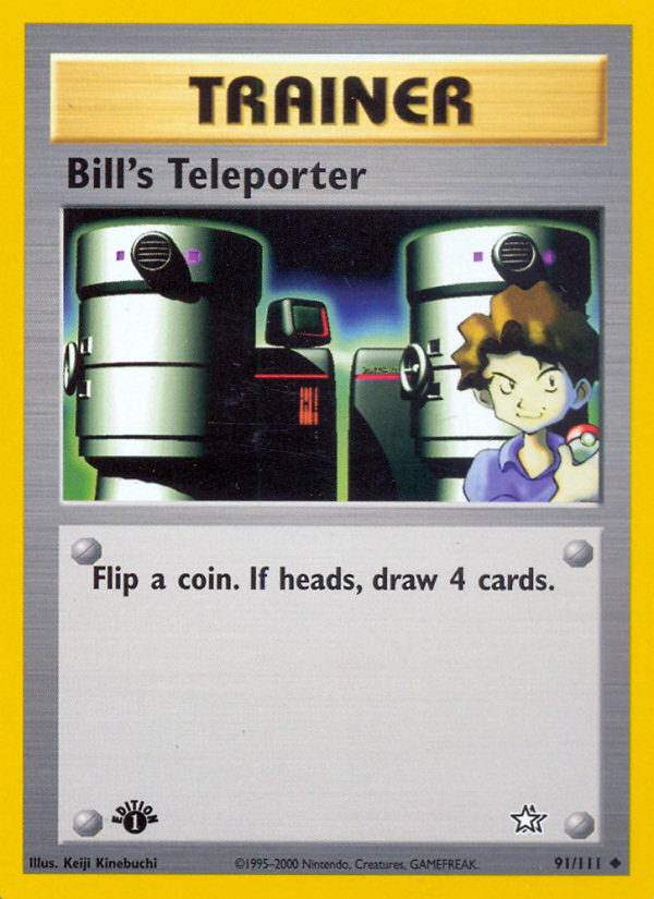 Bill's Teleporter (91/111) [Neo Genesis 1st Edition] | The Gaming-Verse