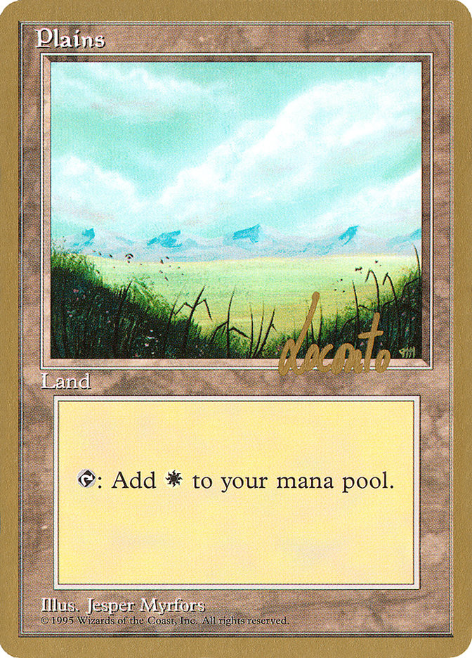 Plains (ml366) (Michael Loconto) [Pro Tour Collector Set] | The Gaming-Verse