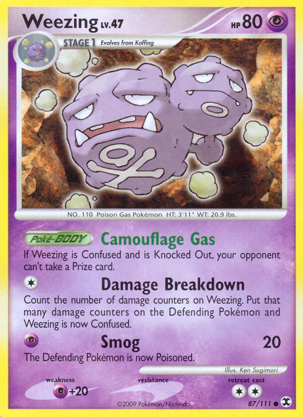 Weezing (87/111) [Platinum: Rising Rivals] | The Gaming-Verse