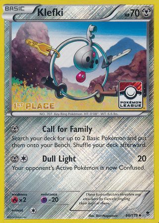 Klefki (66/119) (League Promo 1st Place) [XY: Phantom Forces] | The Gaming-Verse