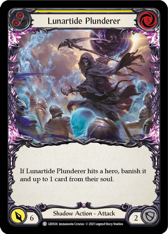 Lunartide Plunderer (Yellow) [LEV024] (Monarch Levia Blitz Deck) | The Gaming-Verse