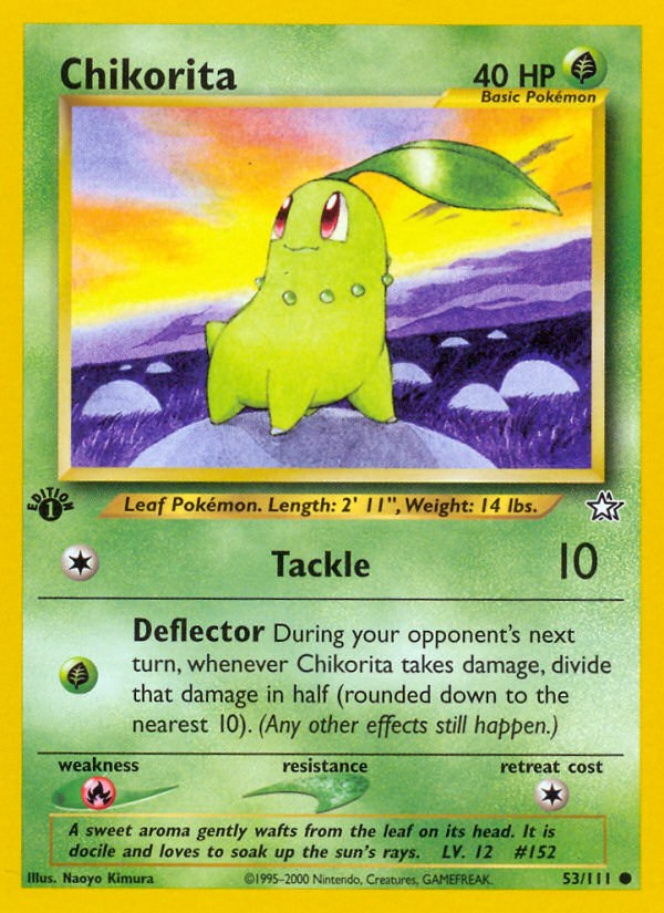 Chikorita (53/111) [Neo Genesis 1st Edition] | The Gaming-Verse