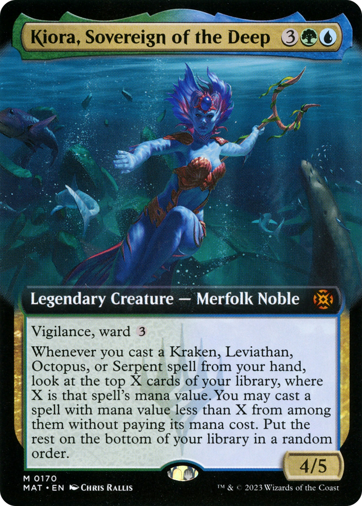 Kiora, Sovereign of the Deep (Extended Art) [March of the Machine: The Aftermath] | The Gaming-Verse