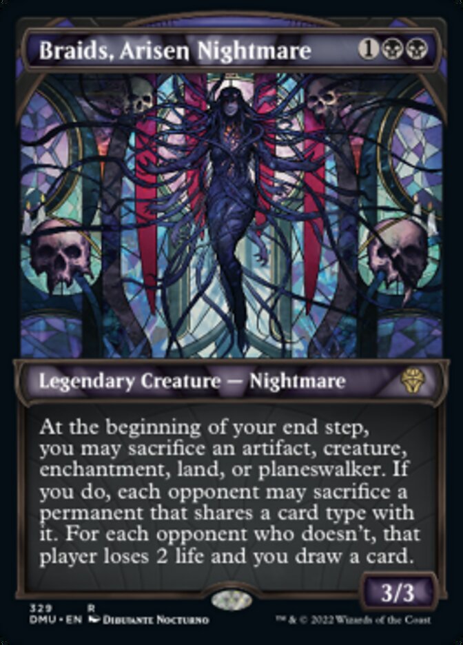 Braids, Arisen Nightmare (Showcase Textured) [Dominaria United] | The Gaming-Verse