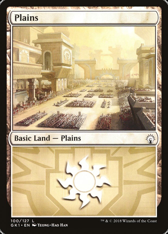 Plains (#100) [Guilds of Ravnica Guild Kit] | The Gaming-Verse