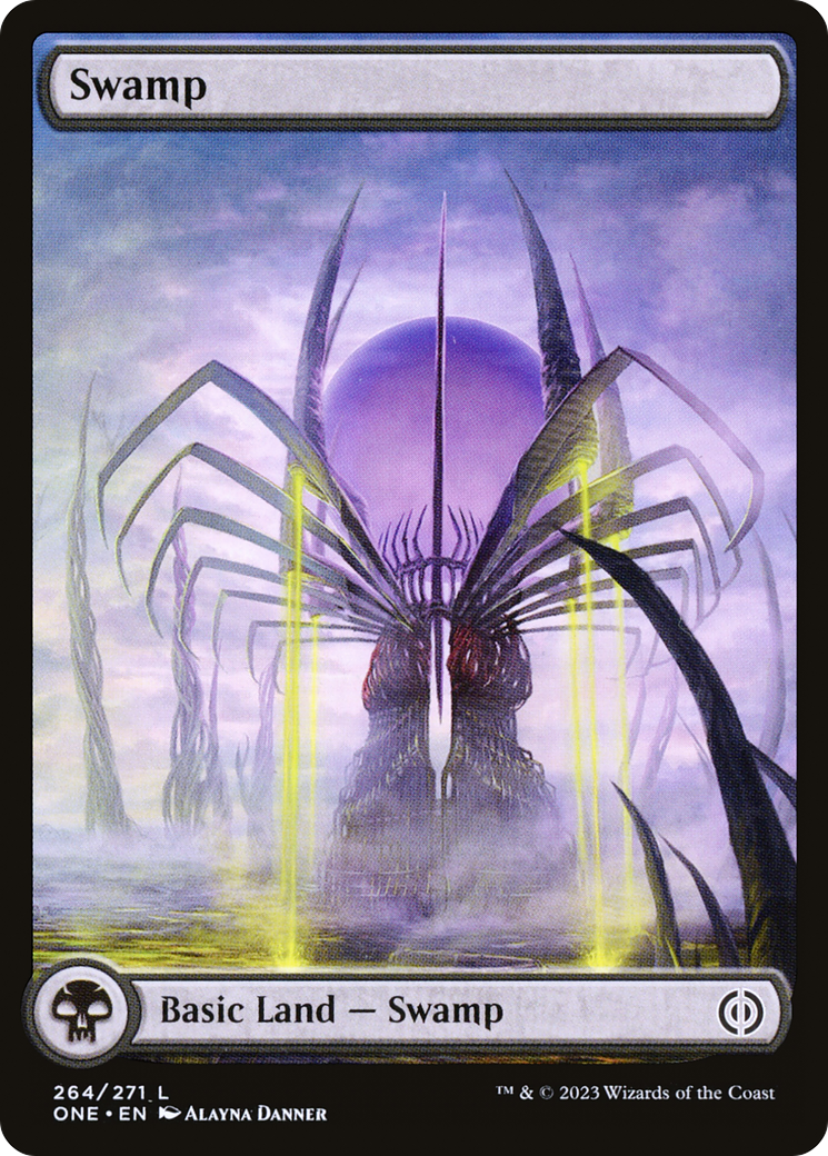Swamp (264) (Full-Art) [Phyrexia: All Will Be One] | The Gaming-Verse