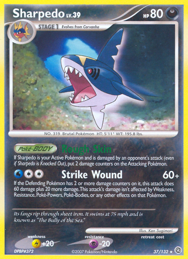 Sharpedo (37/132) [Diamond & Pearl: Secret Wonders] | The Gaming-Verse