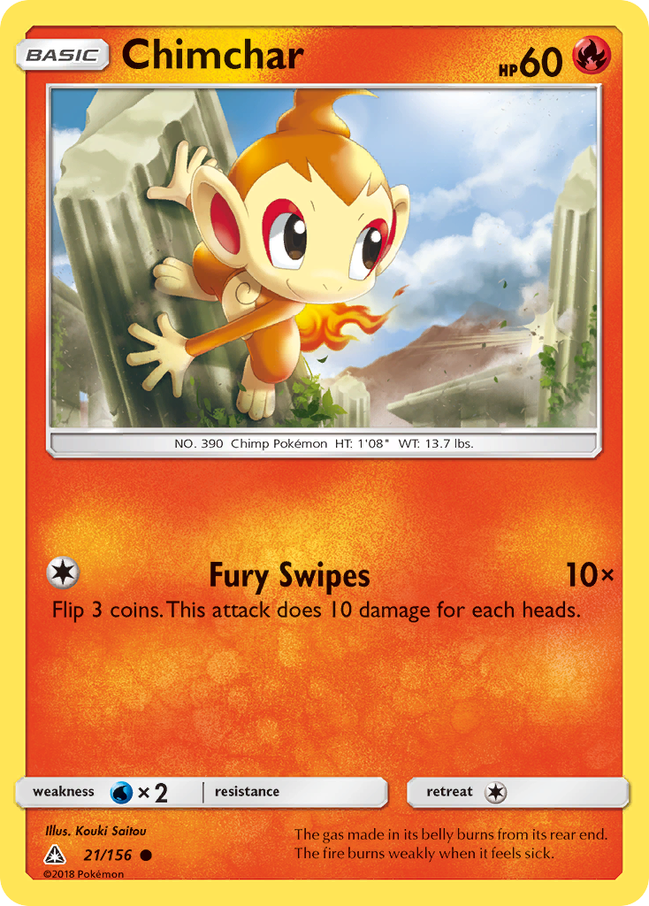 Chimchar (21/156) [Sun & Moon: Ultra Prism] | The Gaming-Verse