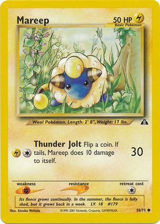 Mareep (58/75) [Neo Discovery Unlimited] | The Gaming-Verse