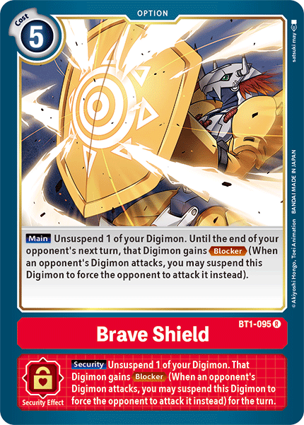 Brave Shield [BT1-095] [Release Special Booster Ver.1.5] | The Gaming-Verse