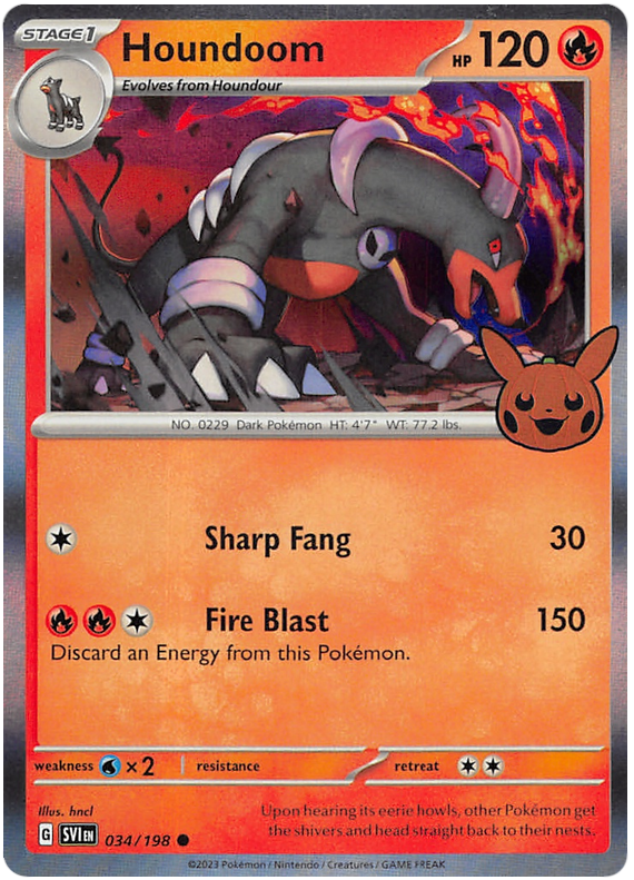 Houndoom (034/198) [Trick or Trade 2023] | The Gaming-Verse