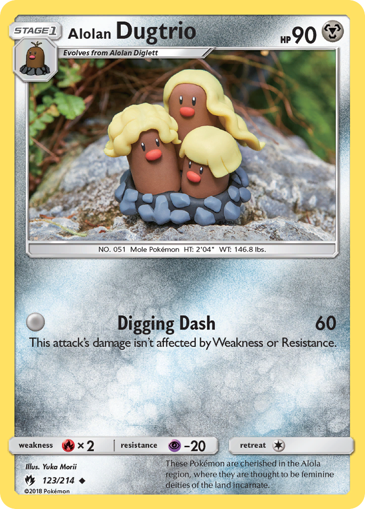 Alolan Dugtrio (123/214) [Sun & Moon: Lost Thunder] | The Gaming-Verse