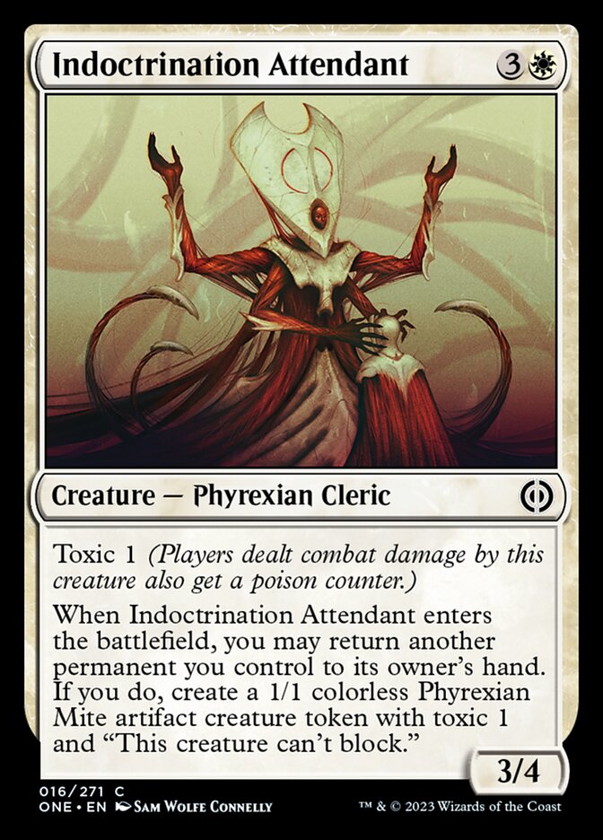 Indoctrination Attendant [Phyrexia: All Will Be One] | The Gaming-Verse