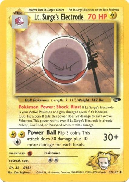 Lt. Surge's Electrode (52/132) [Gym Challenge Unlimited] | The Gaming-Verse