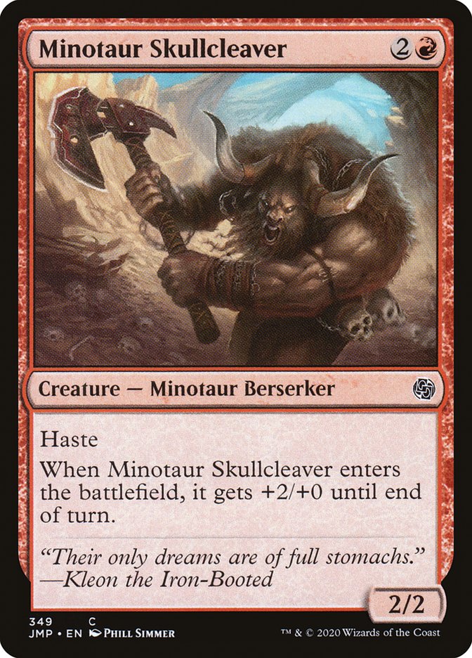 Minotaur Skullcleaver [Jumpstart] | The Gaming-Verse