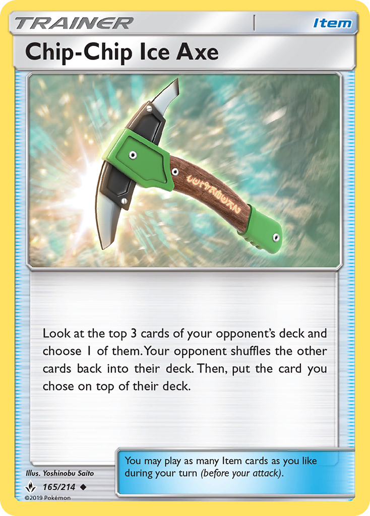 Chip-Chip Ice Axe (165/214) [Sun & Moon: Unbroken Bonds] | The Gaming-Verse