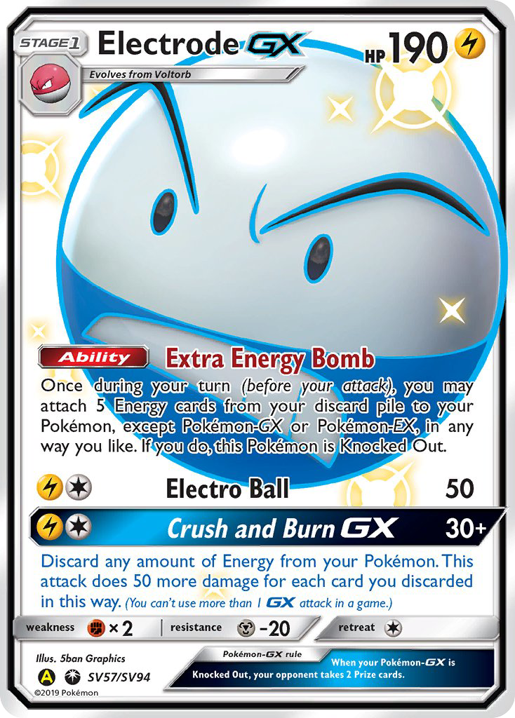 Electrode GX (SV57/SV94) [Sun & Moon: Hidden Fates - Shiny Vault] | The Gaming-Verse