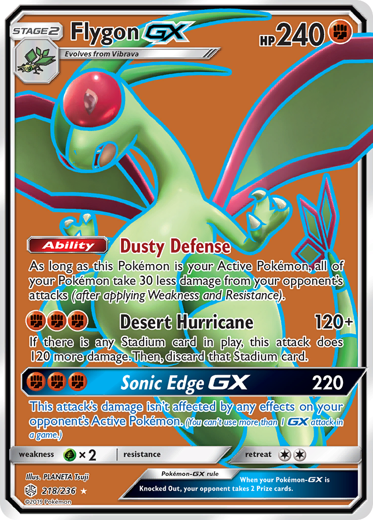 Flygon GX (218/236) [Sun & Moon: Cosmic Eclipse] | The Gaming-Verse