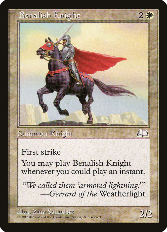 Benalish Knight [Weatherlight] | The Gaming-Verse