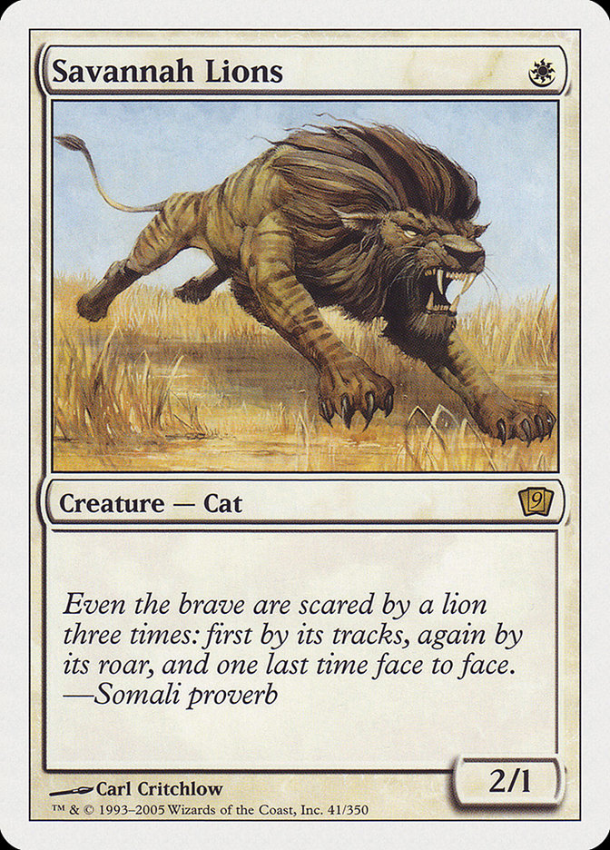 Savannah Lions [Ninth Edition] | The Gaming-Verse