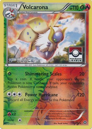 Volcarona (15/114) (League Promo 2nd Place) [XY: Steam Siege] | The Gaming-Verse