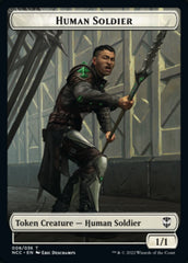 Eldrazi // Human Soldier Double-sided Token [Streets of New Capenna Commander Tokens] | The Gaming-Verse