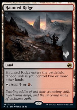 Haunted Ridge (Promo Pack) [Innistrad: Midnight Hunt Promos] | The Gaming-Verse