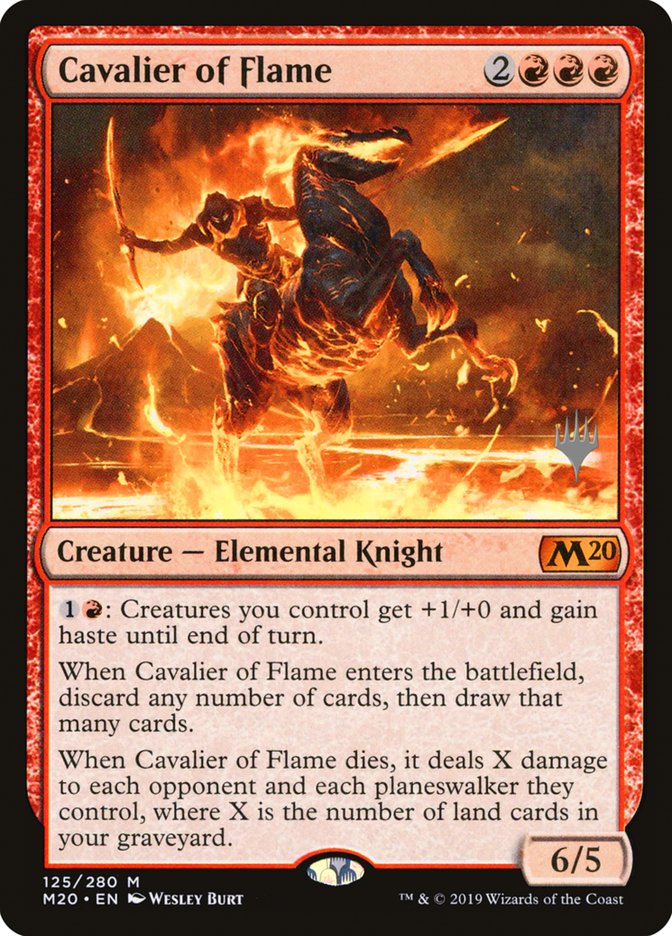 Cavalier of Flame (Promo Pack) [Core Set 2020 Promos] | The Gaming-Verse