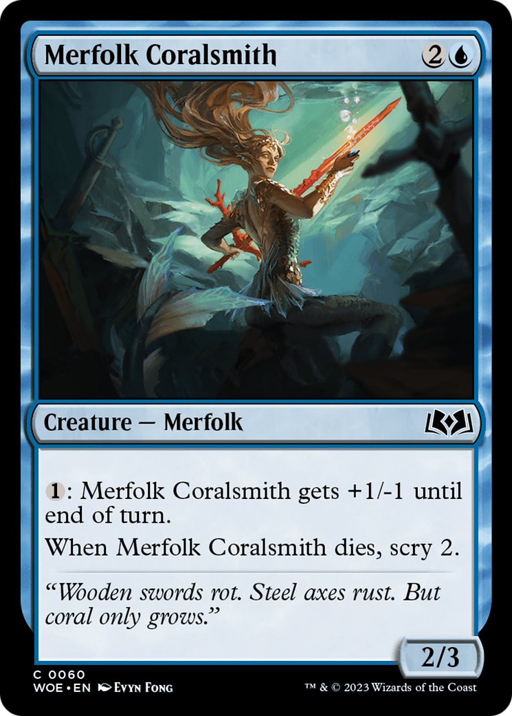 Merfolk Coralsmith [Wilds of Eldraine] | The Gaming-Verse