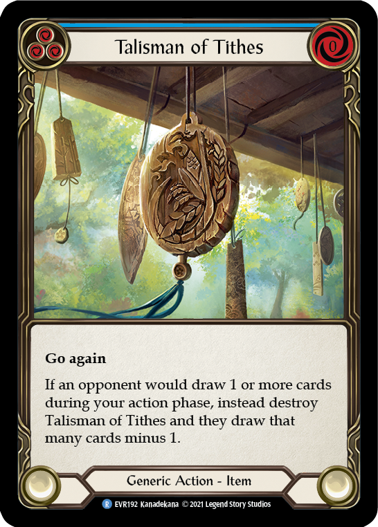 Talisman of Tithes [EVR192] (Everfest)  1st Edition Cold Foil | The Gaming-Verse