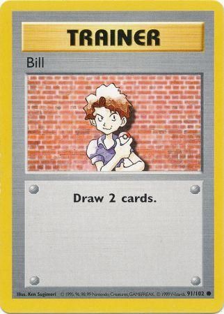 Bill (91/102) [Base Set Shadowless Unlimited] | The Gaming-Verse