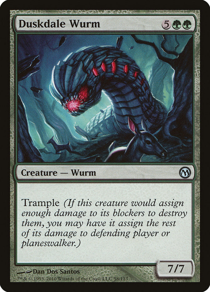 Duskdale Wurm [Duels of the Planeswalkers] | The Gaming-Verse