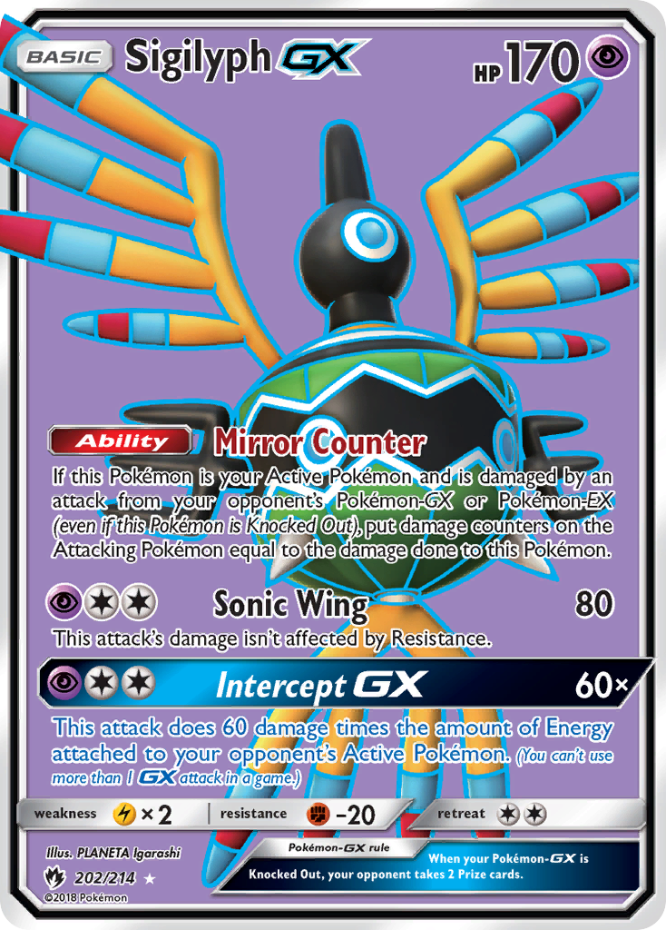 Sigilyph GX (202/214) [Sun & Moon: Lost Thunder] | The Gaming-Verse