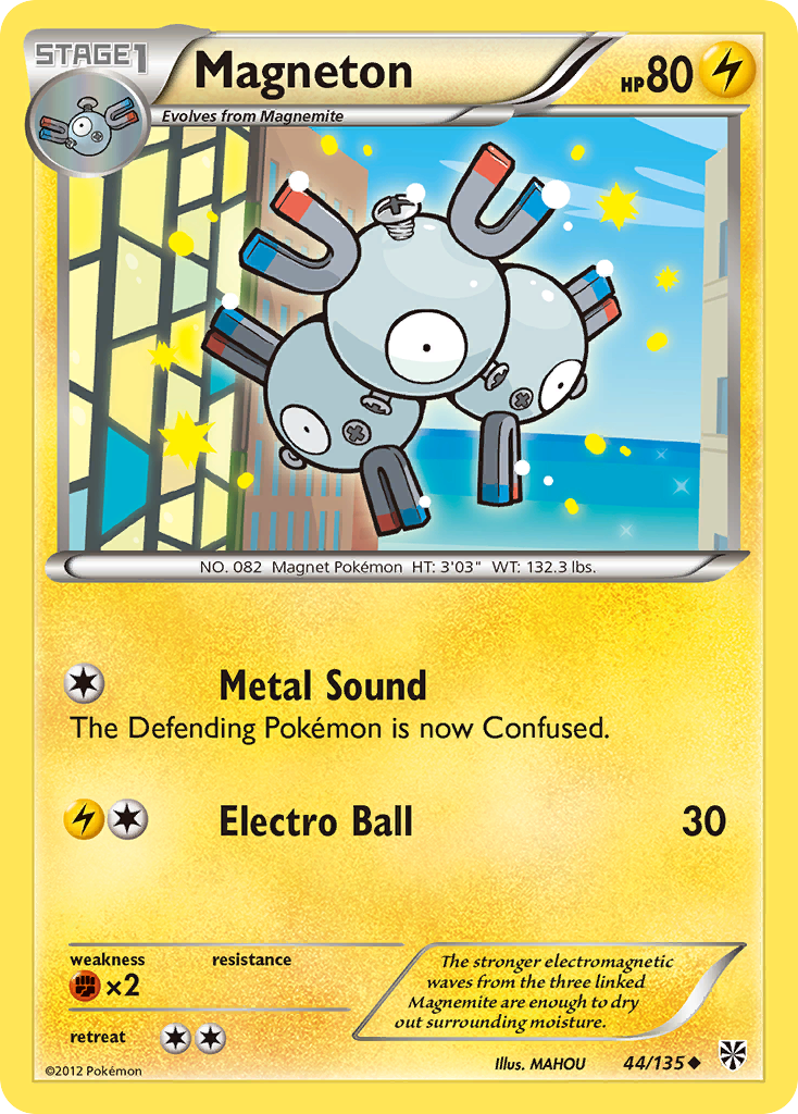 Magneton (44/135) [Black & White: Plasma Storm] | The Gaming-Verse