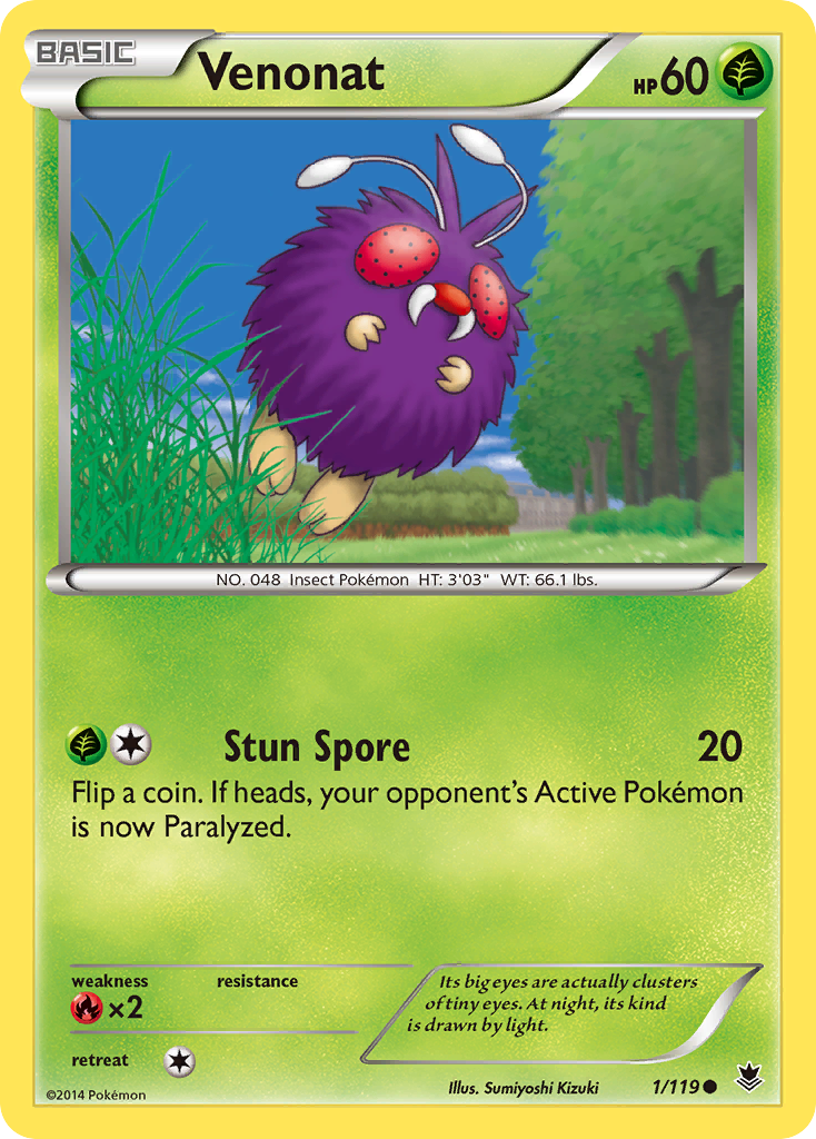 Venonat (1/119) [XY: Phantom Forces] | The Gaming-Verse