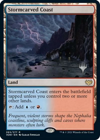 Stormcarved Coast (Promo Pack) [Innistrad: Crimson Vow Promos] | The Gaming-Verse