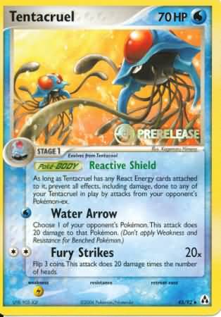 Tentacruel (45/92) (Prerelease Promo) [Nintendo: Black Star Promos] | The Gaming-Verse