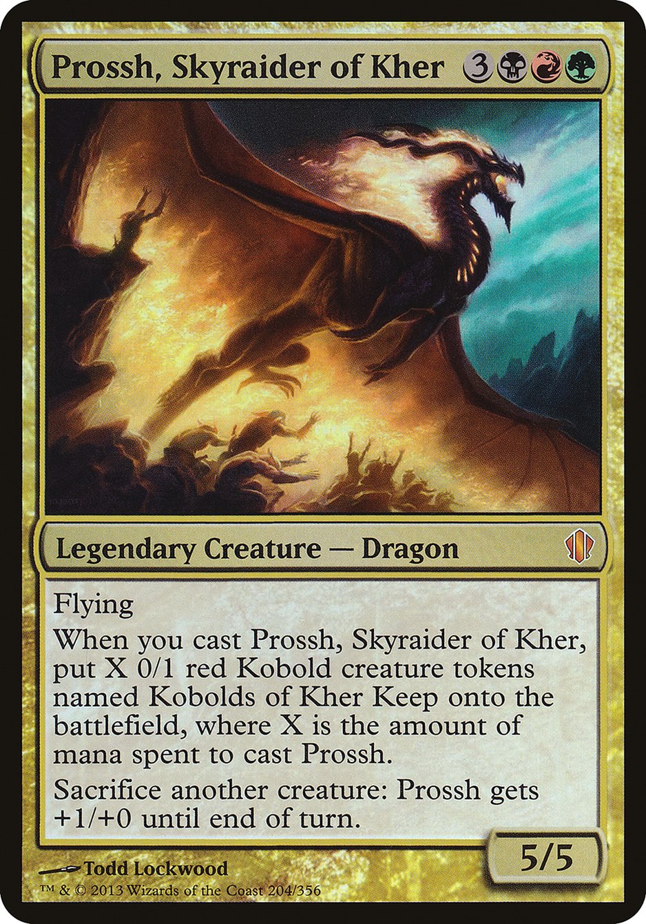 Prossh, Skyraider of Kher (Commander 2013) [Commander 2013 Oversized] | The Gaming-Verse