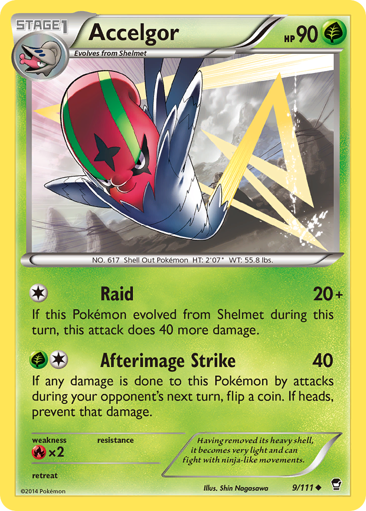 Accelgor (9/111) [XY: Furious Fists] | The Gaming-Verse